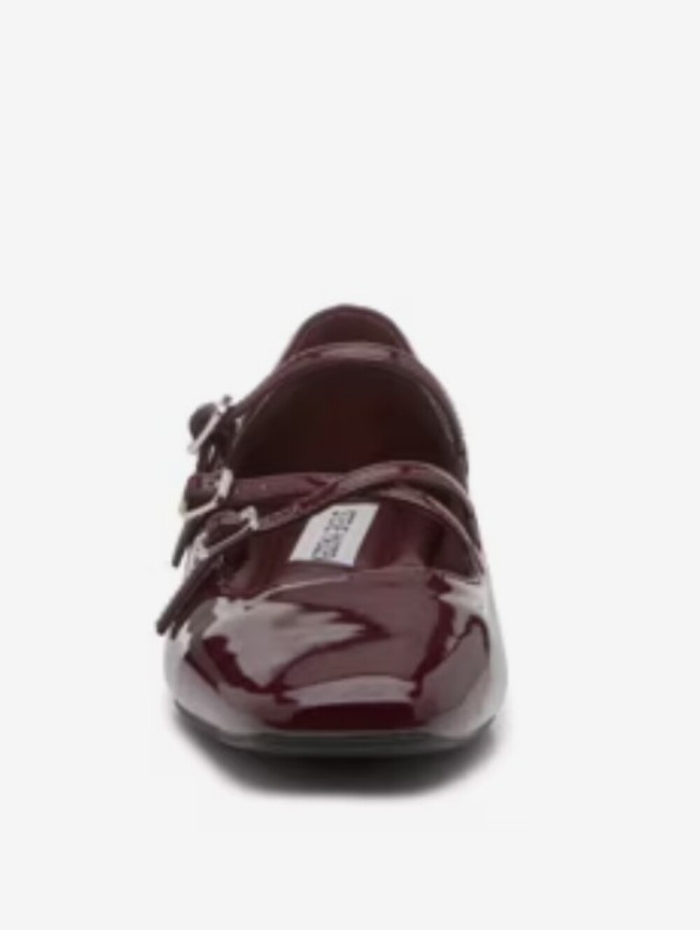 Steve Madden Roree Burgundy Patent Leather Flats - Picture 2 of 11